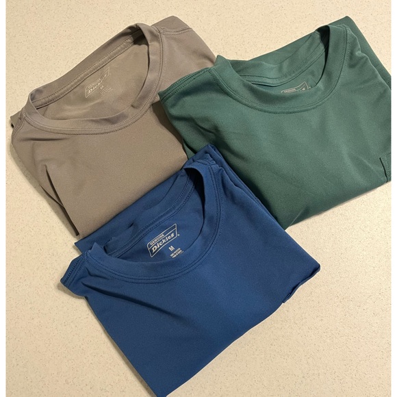 NWOT Bundle of (3) Dickies Short Sleeve Tee Shirts - Blue, Green, Tan - Picture 1 of 16